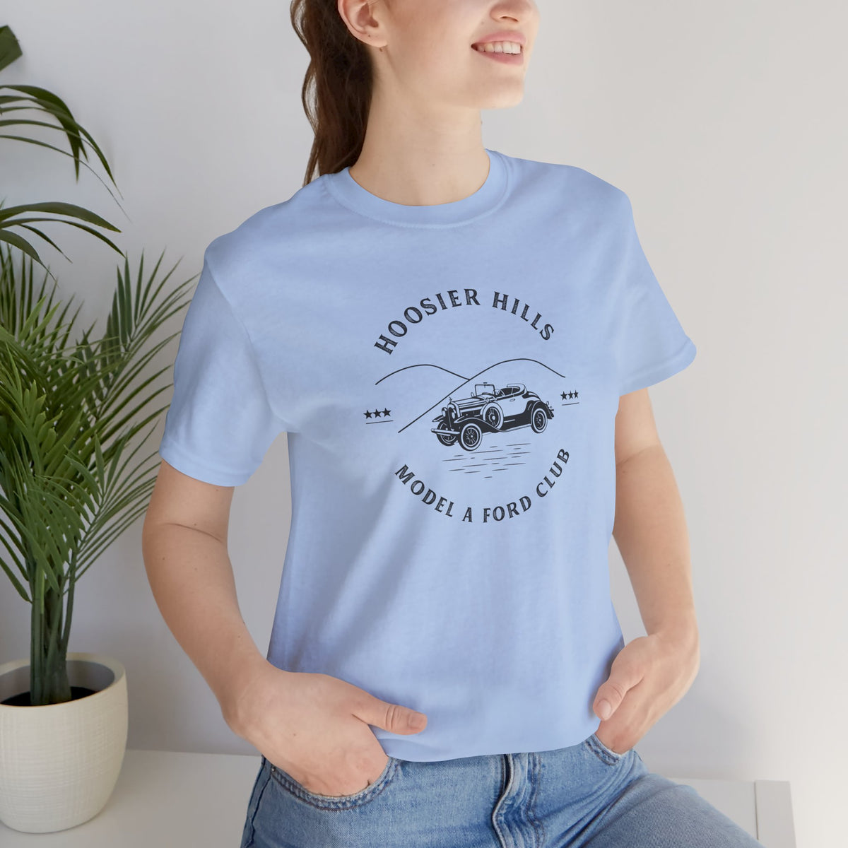 Hoosier Hills Model A Ford Club Unisex Jersey Short Sleeve Tee