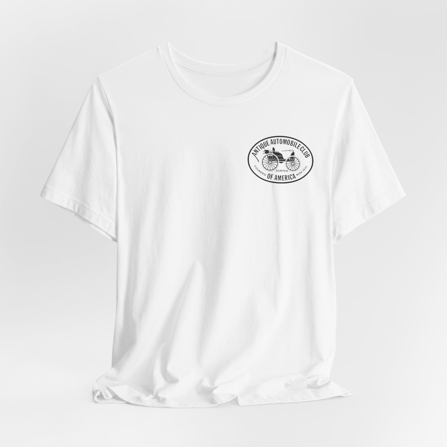 Shenandoah Region AACA Winchester VA Tee - Small AACA Logo Front and Large Shenandoah Region AACA Logo on Back