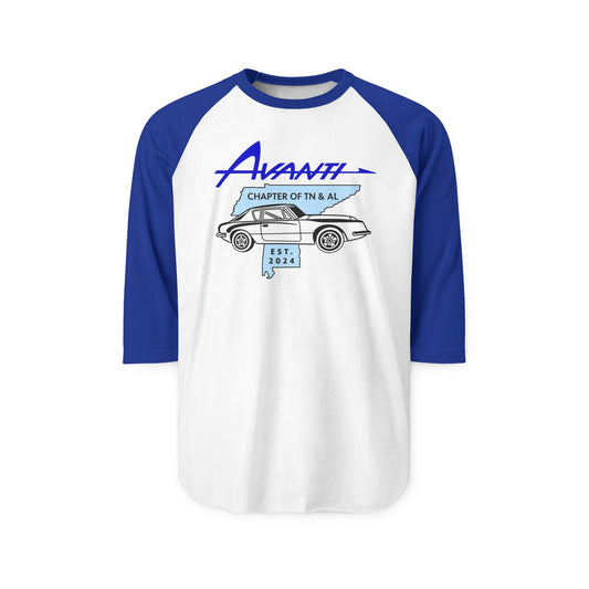 Avanti Chapter of TN & AL Raglan Shirt – Unisex Three-Quarter Sleeve Raglan Shirt