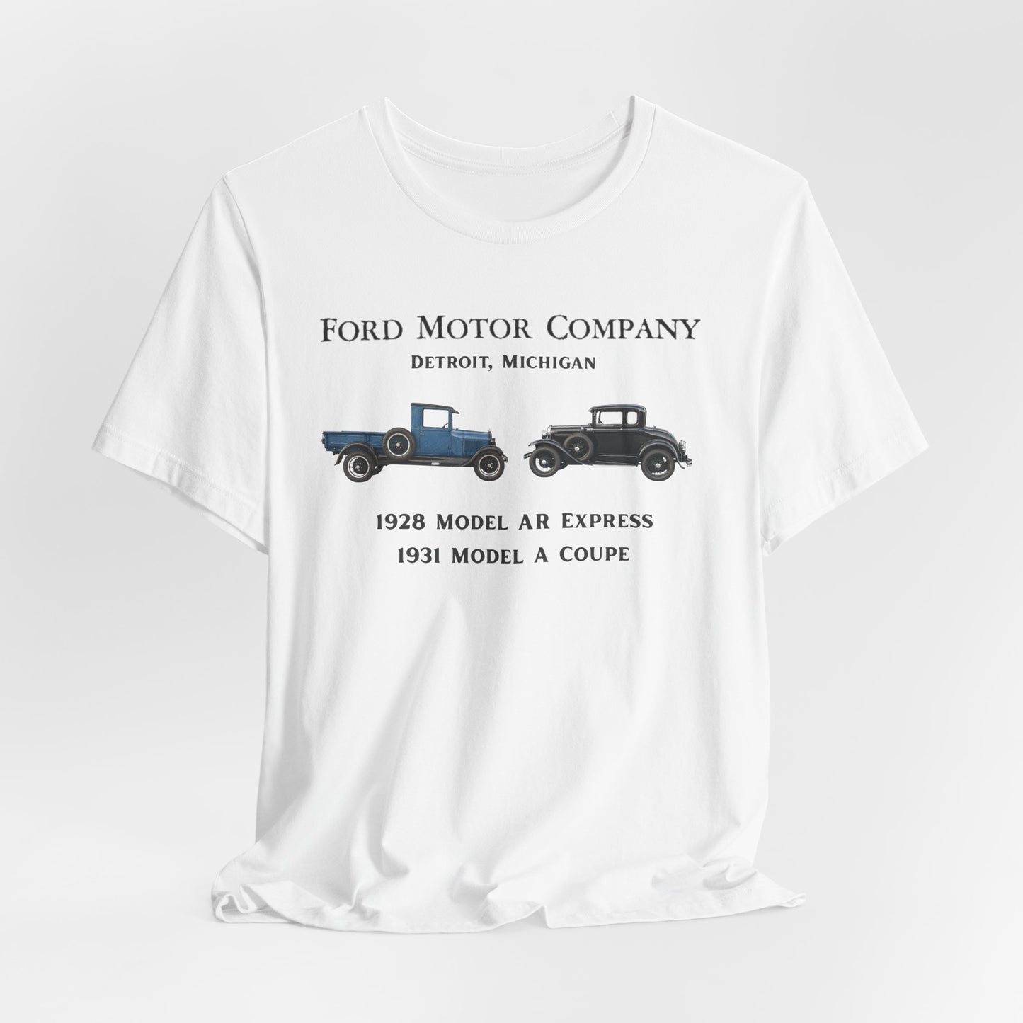 1928 Model AR & 1931 Coupe Classic Car T-Shirt (RBS)