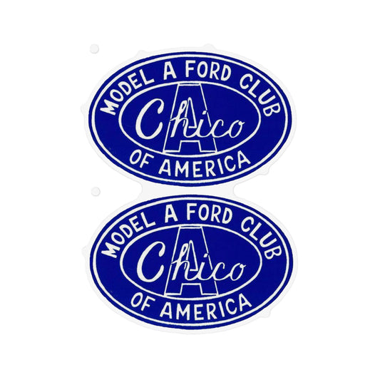 Chico A's Model A Ford Club Oval Magnet — Two Large Magnets that are Great for Parades!
