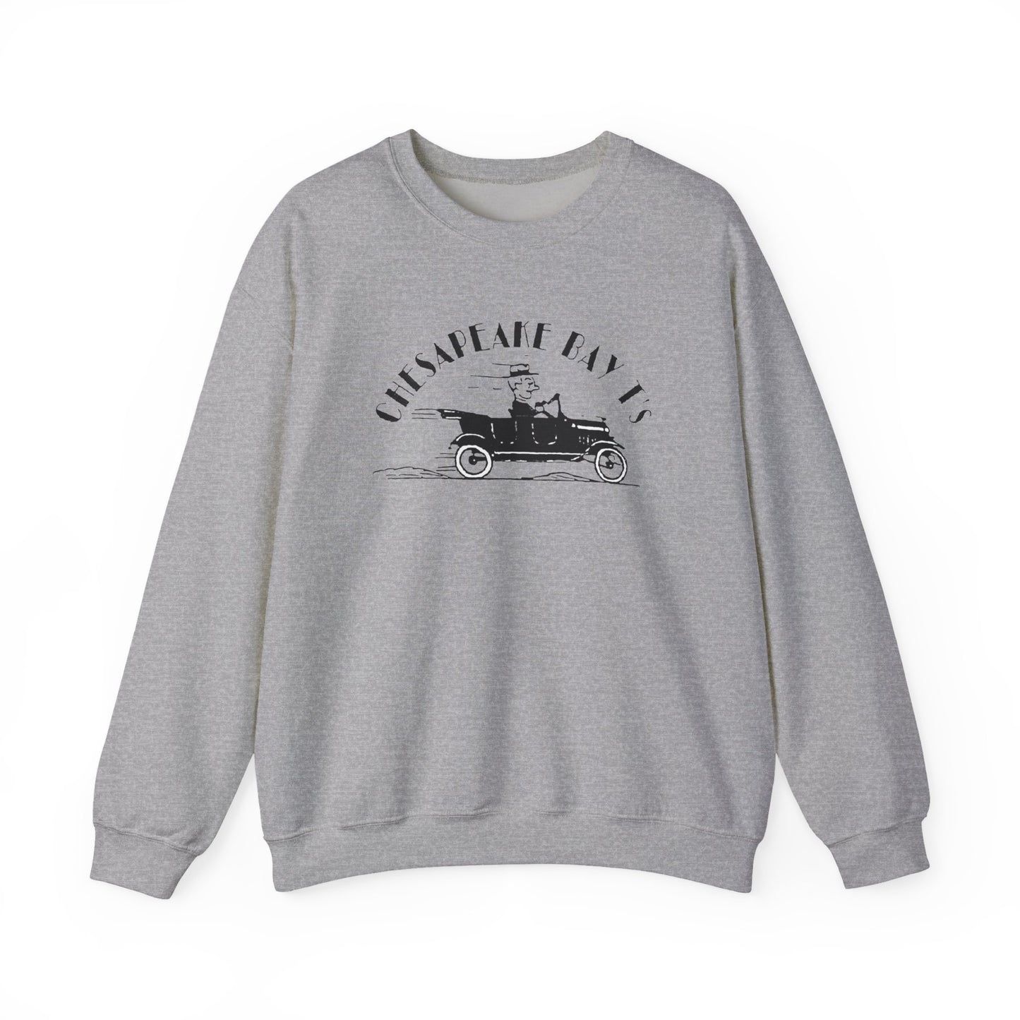 Chesapeake Bay T's Vintage Car Crewneck Sweatshirt