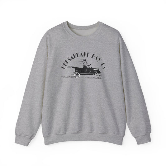 Chesapeake Bay T's Vintage Car Crewneck Sweatshirt