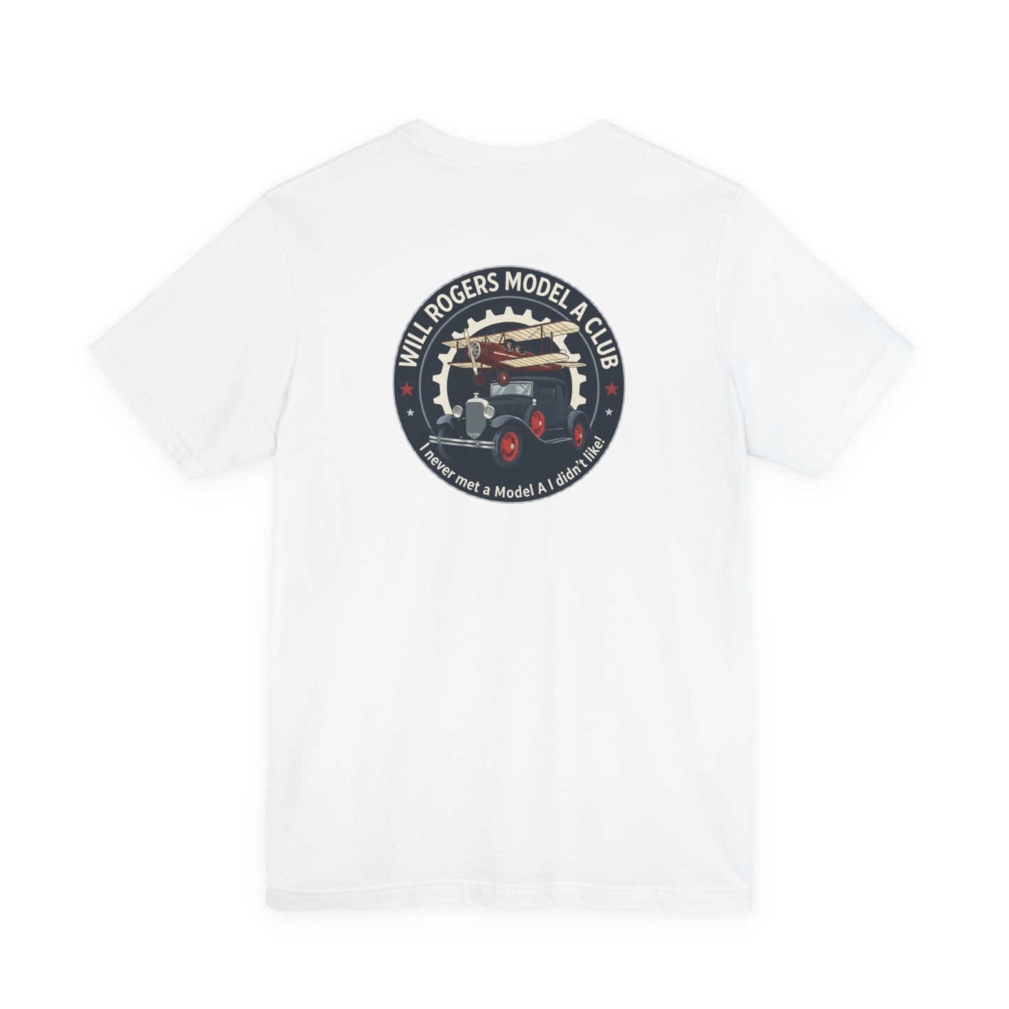 Will Rogers Model A Club – Vintage Car Graphic Tee (Front and Back Logos)