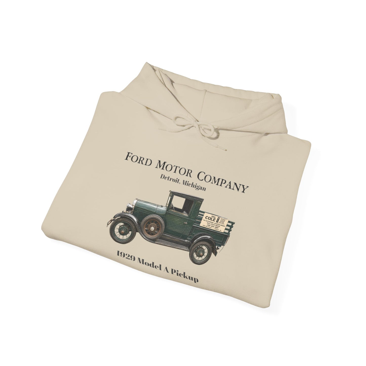 Model T Pickup Hoodie — Ford Motor Company Vintage 1929 Truck Sweatshirt