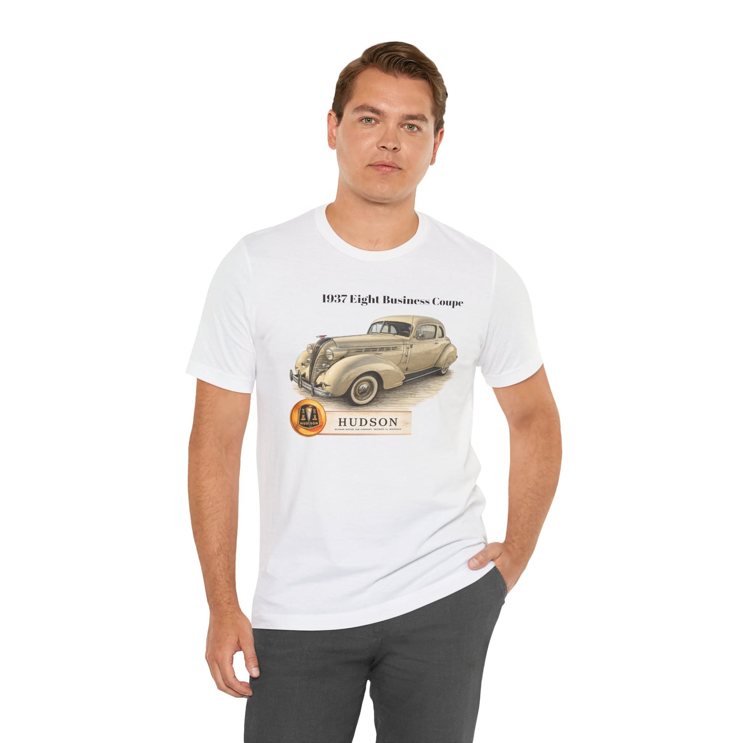 1937 Hudson Eight Business Coupe Vintage Car T-Shirt (JG)