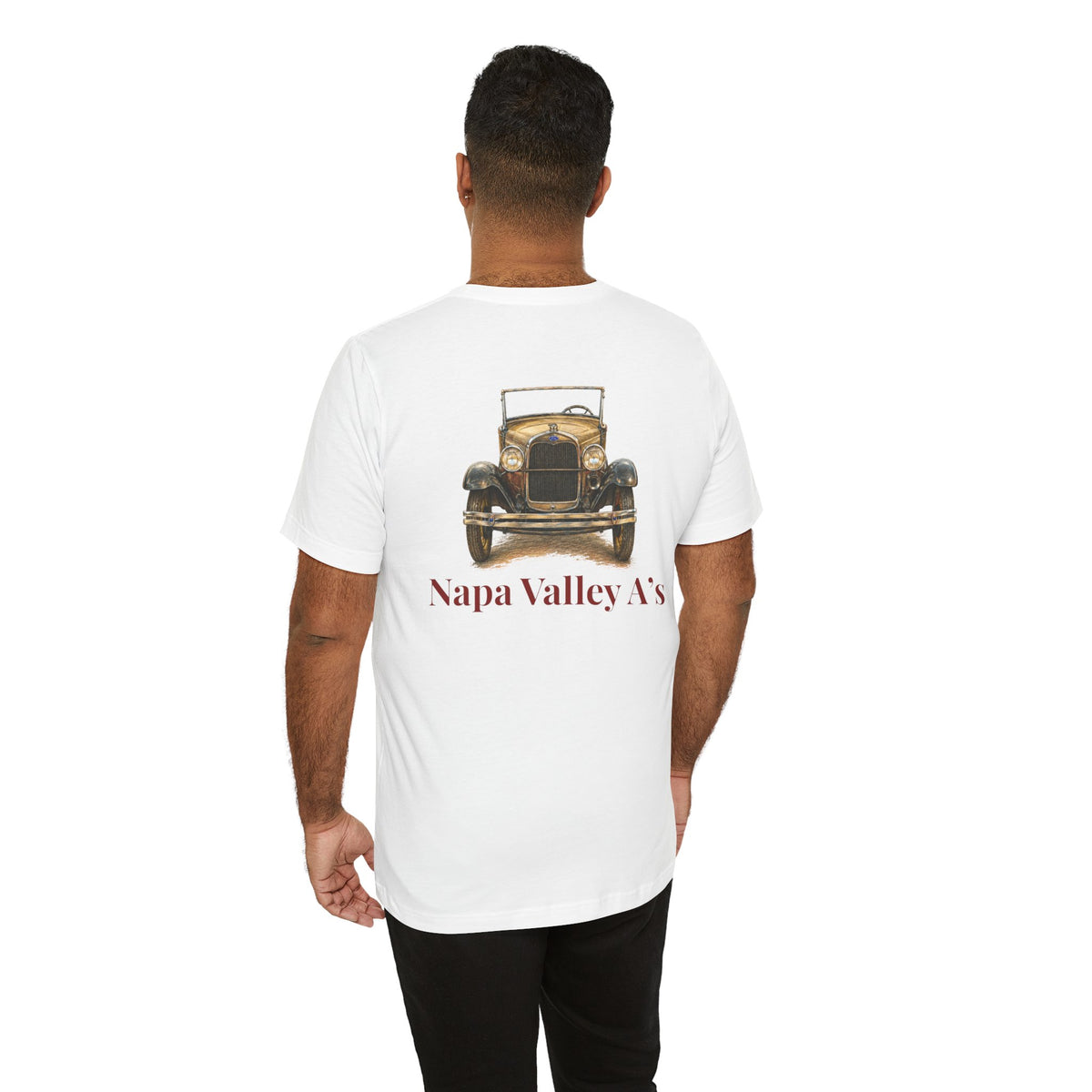 Napa Valley A's Tee — Small Front Logo and Large Back Logo