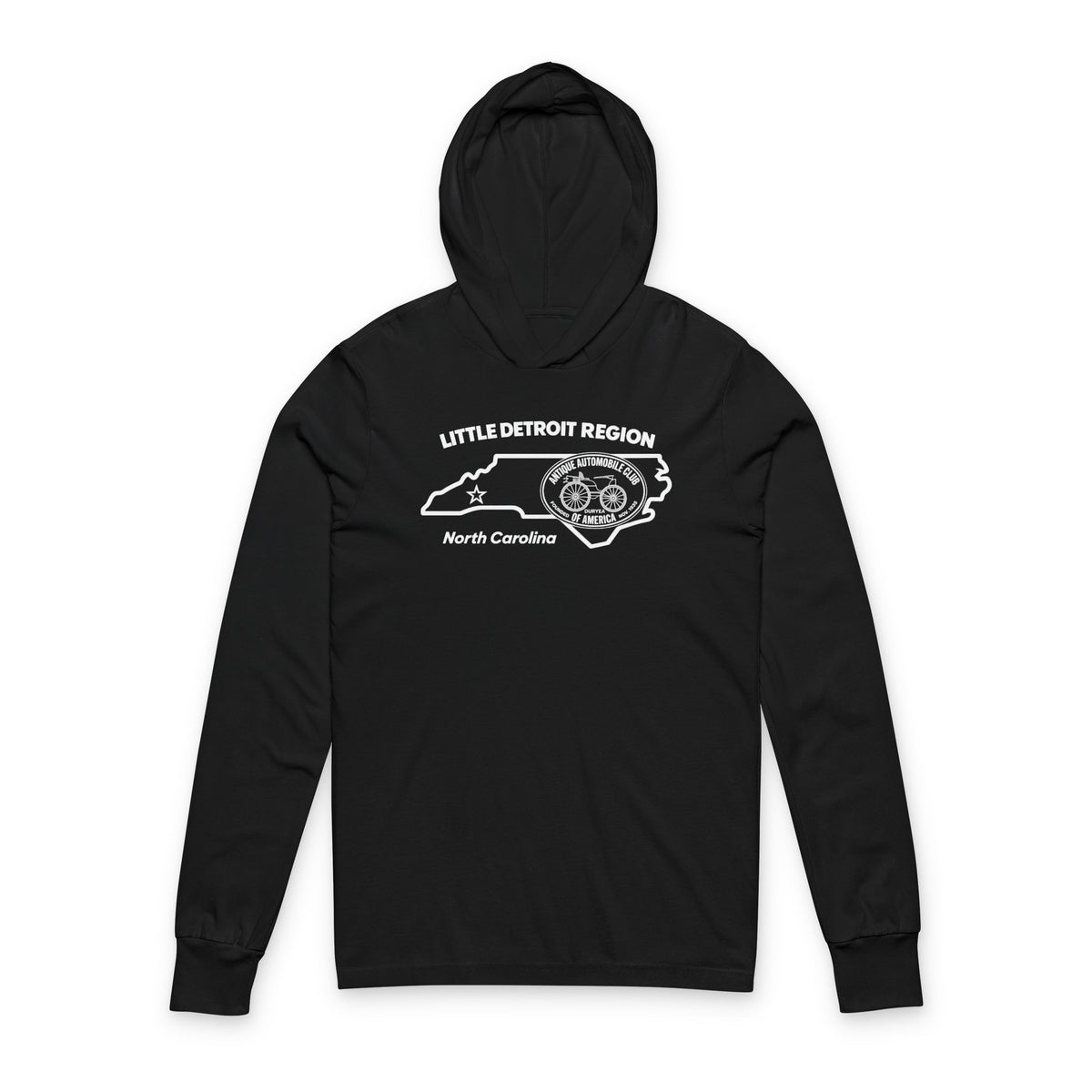 Little Detroit Region AACA Hooded Long Sleeve Tee
