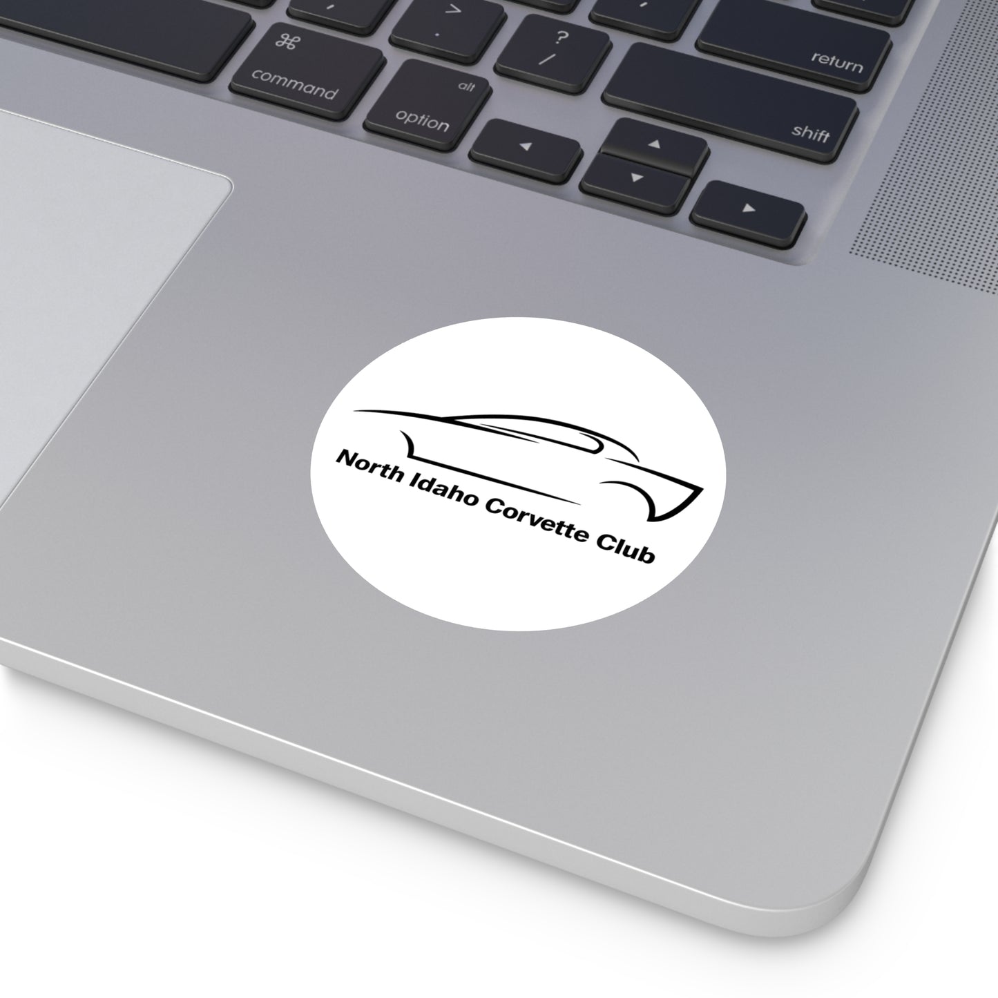 North Idaho Corvette Club Round Vinyl Sticker — Car Club Decal
