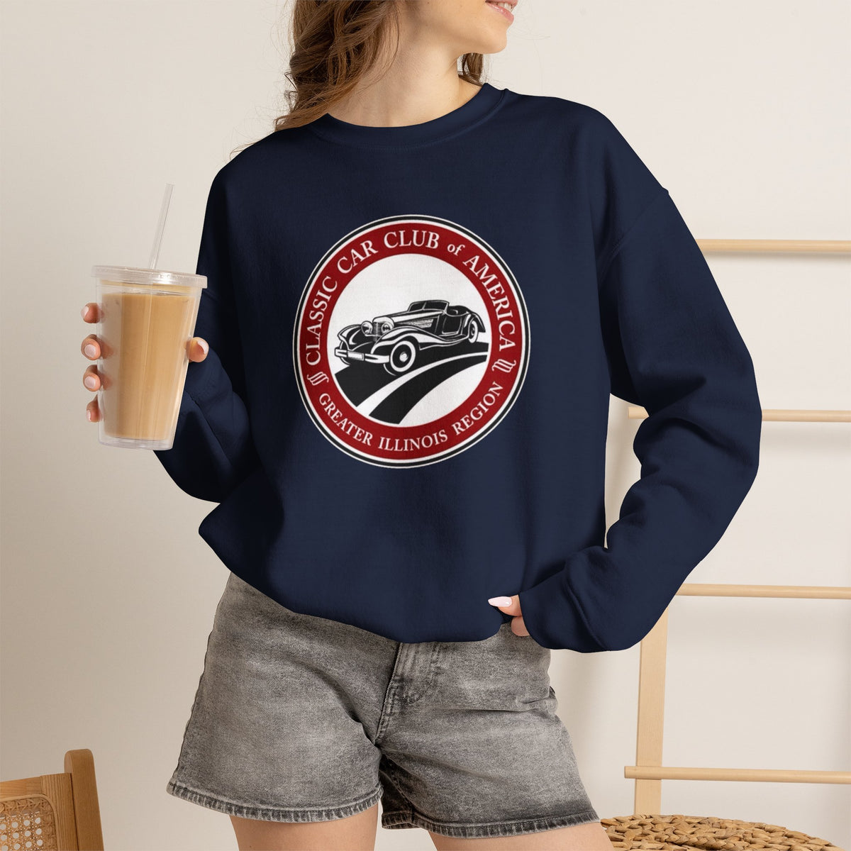 Classic Car Club of America Greater Illinois Region — Unisex Heavy Blend™ Crewneck Sweatshirt