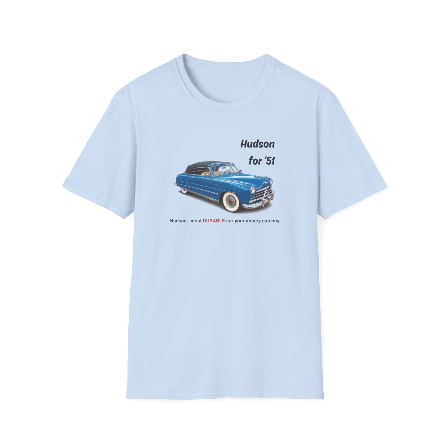 Hudson '51 Classic Car Tee – Unisex Softstyle T-Shirt