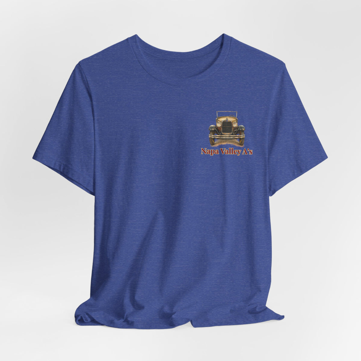 Napa Valley A's Tee — Small Front Logo and Large Back Logo