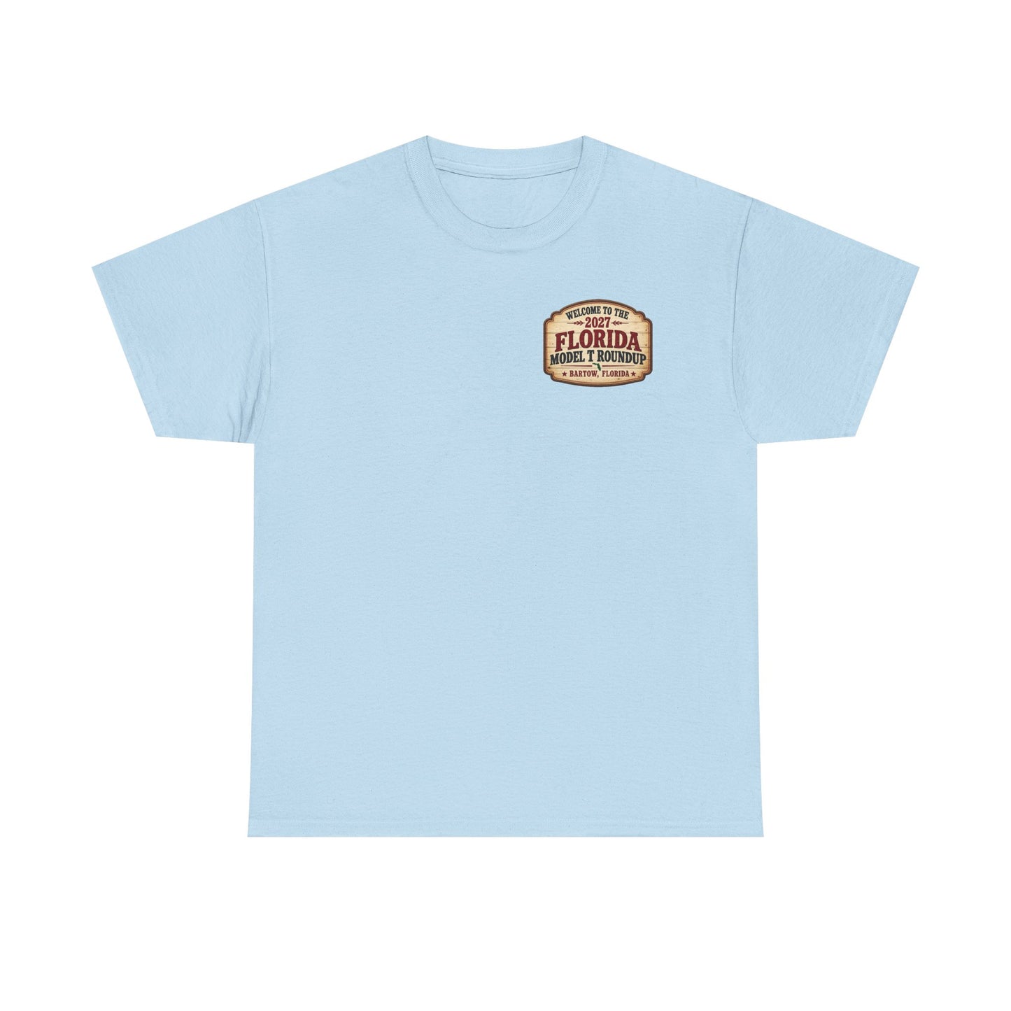 Florida Model T Roundup 2027 T-Shirt - Unisex Heavy Cotton Tee