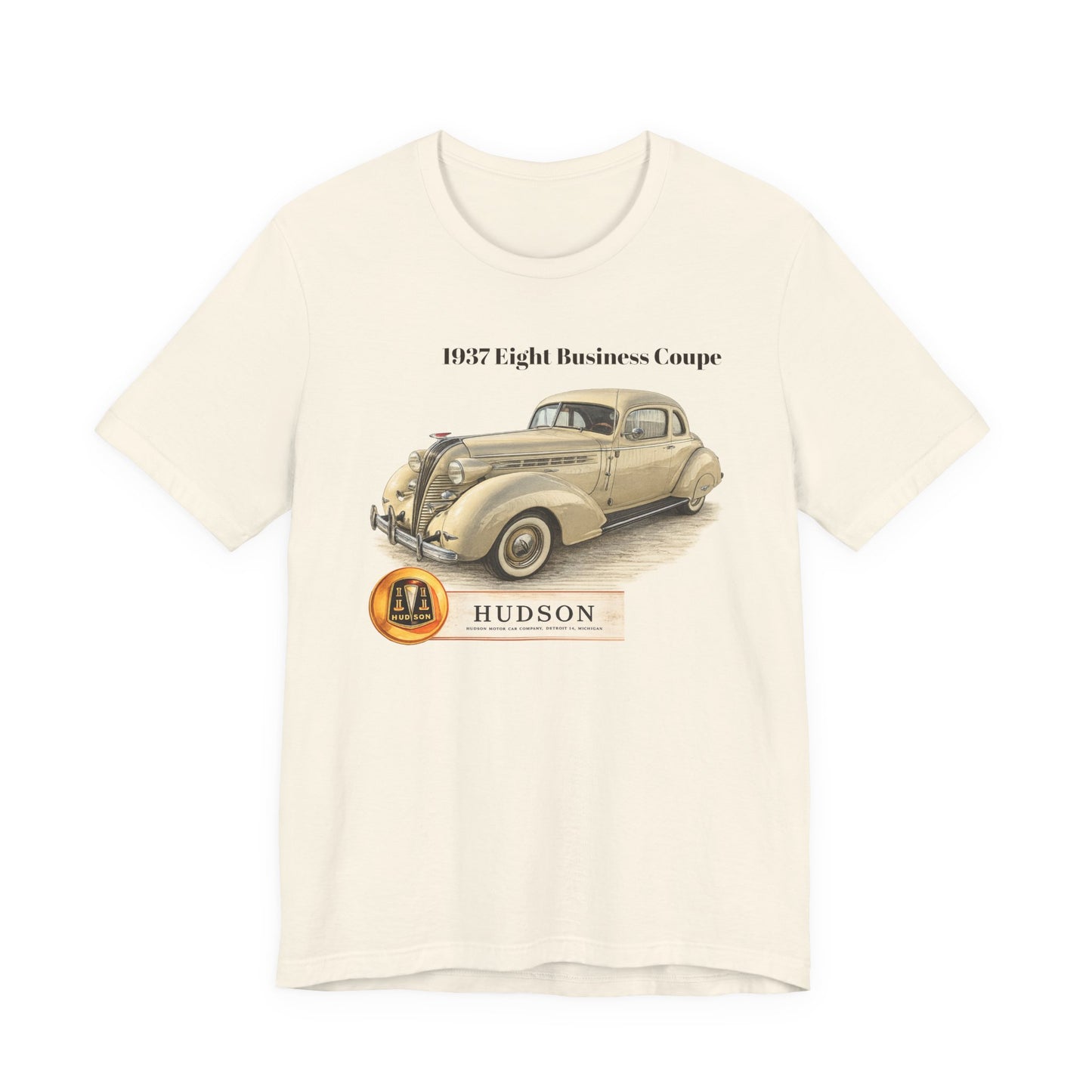 1937 Hudson Eight Business Coupe Vintage Car T-Shirt (JG)