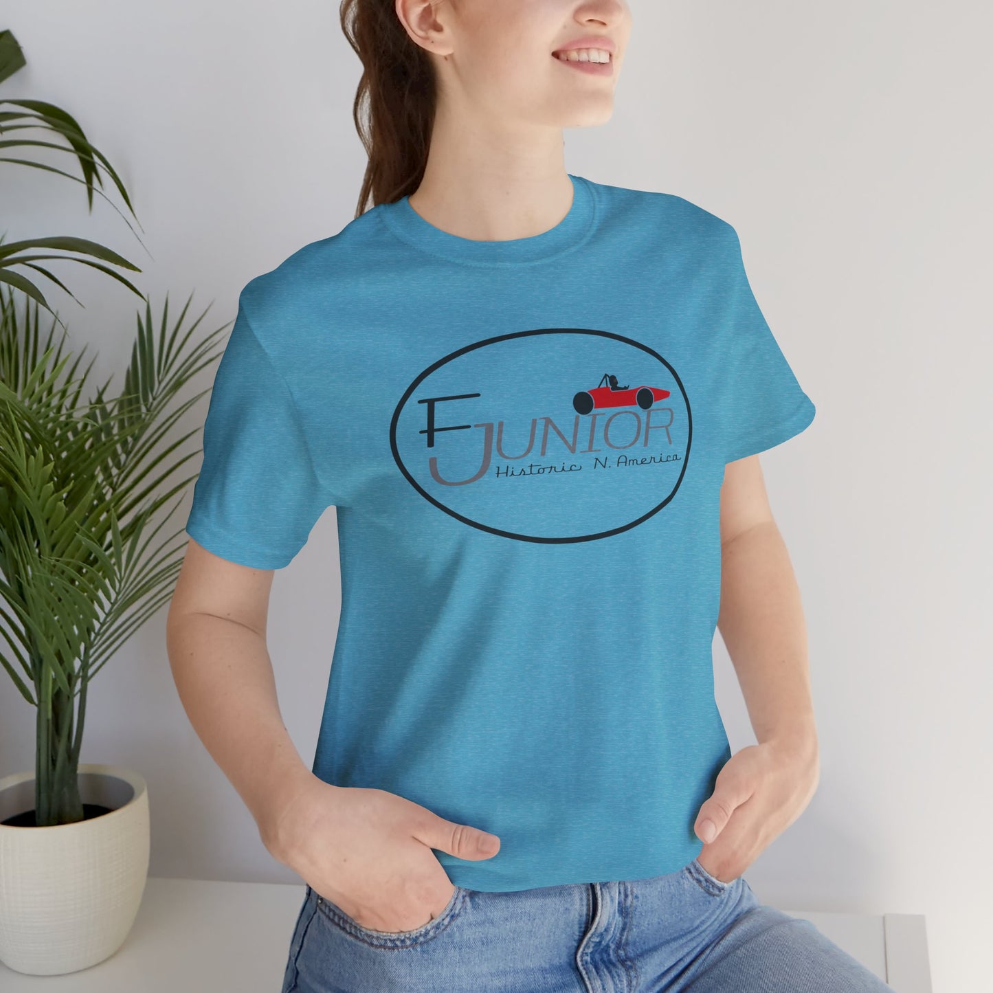 F Junior Historic N. America Racing Logo T-Shirt — Vintage Race Car Graphic Tee