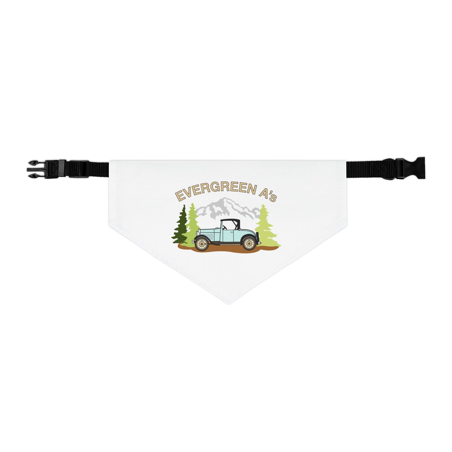 Evergreen A's Adventure Pet Bandana Collar