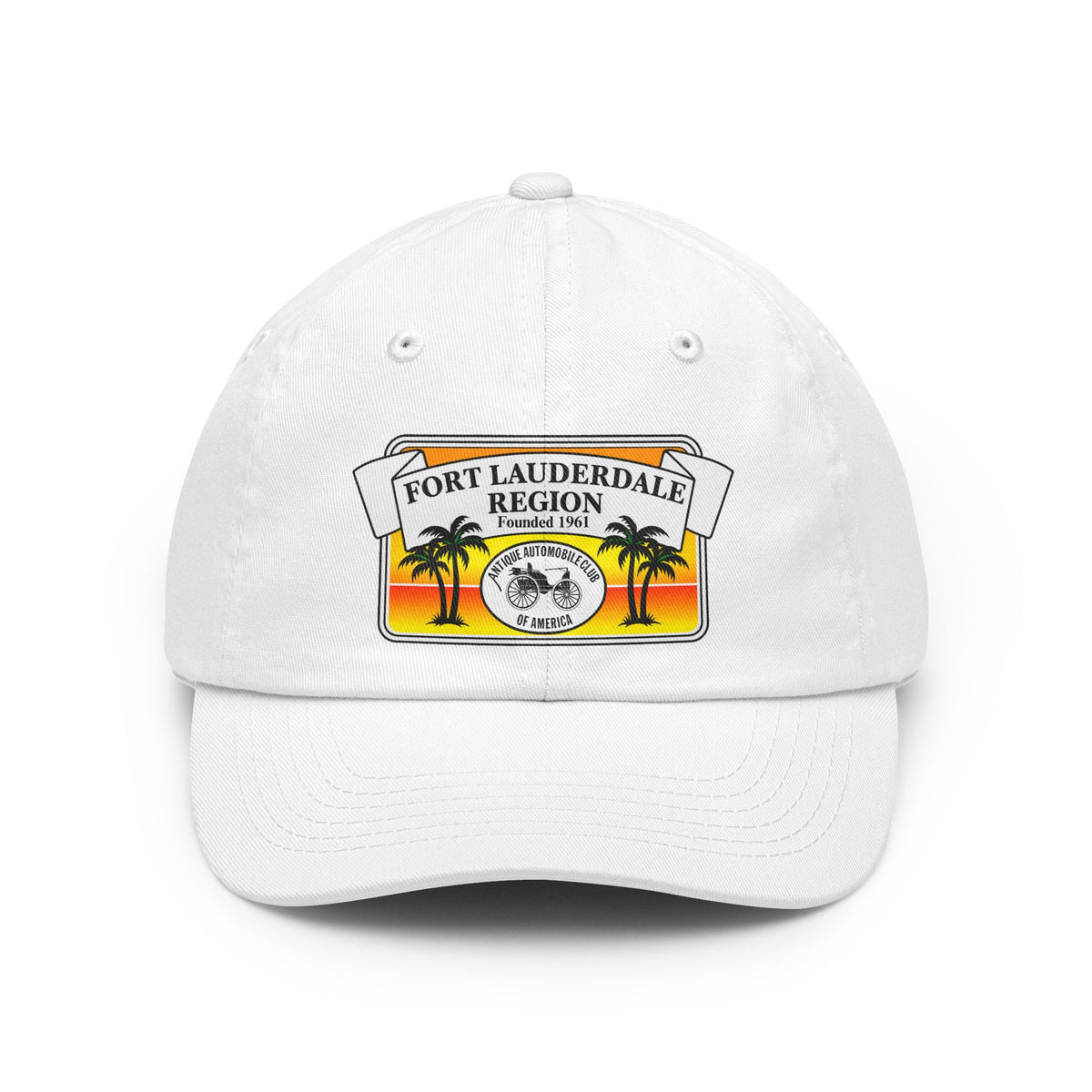 Fort Lauderdale Region AACA Printed Dad Hat — Vintage Beach Sunset Cap
