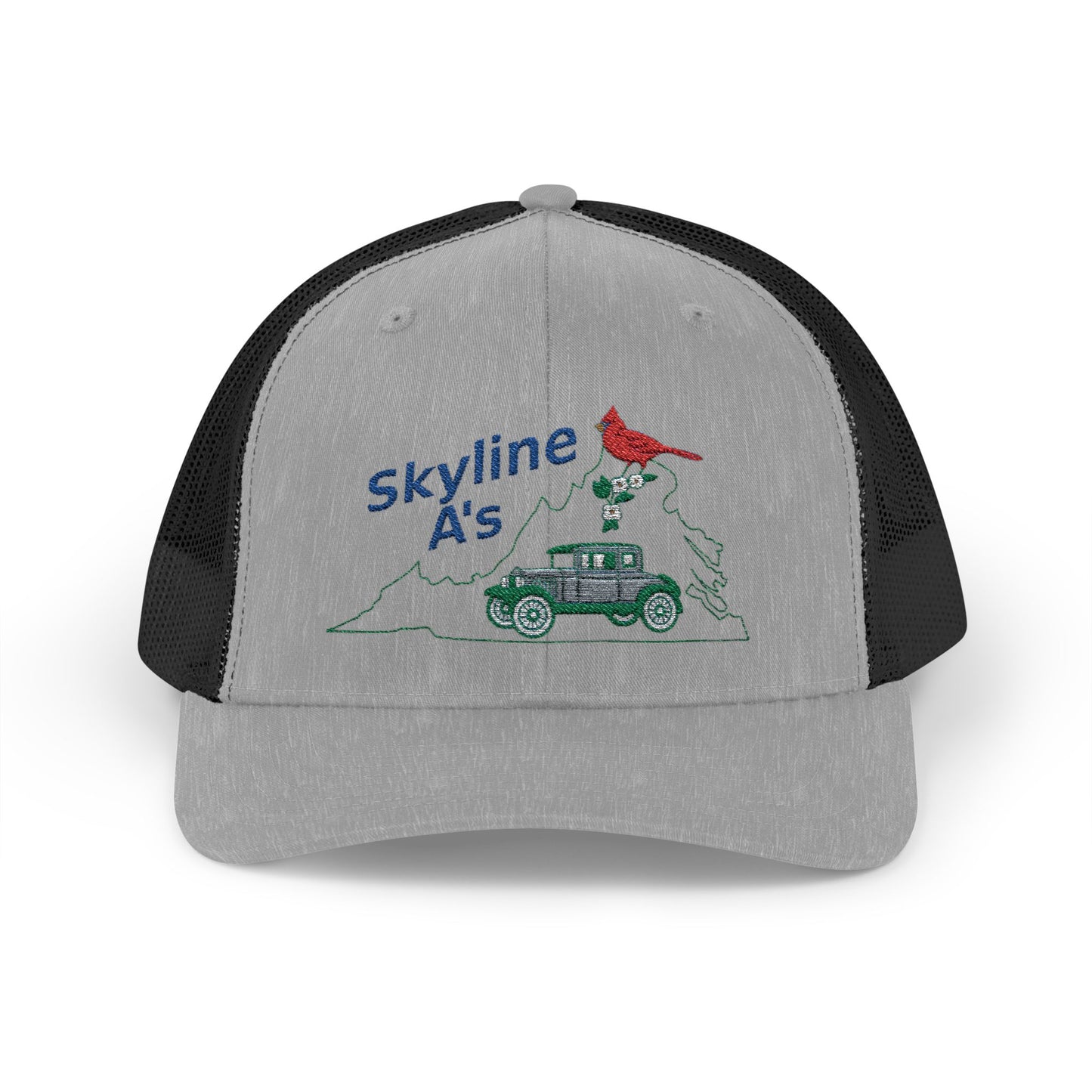 Skyline A's Vintage Tractor Snapback Trucker Hat (Embroidered)