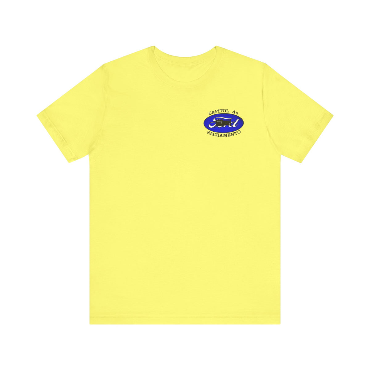 Capitol A's (single small logo) Unisex Soft Short Sleeve Tee