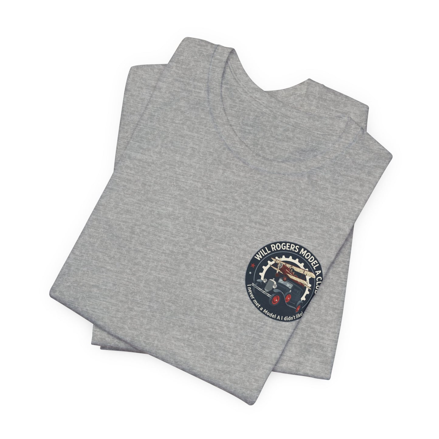 Will Rogers Model A Club – Vintage Car Graphic Tee (Front and Back Logos)