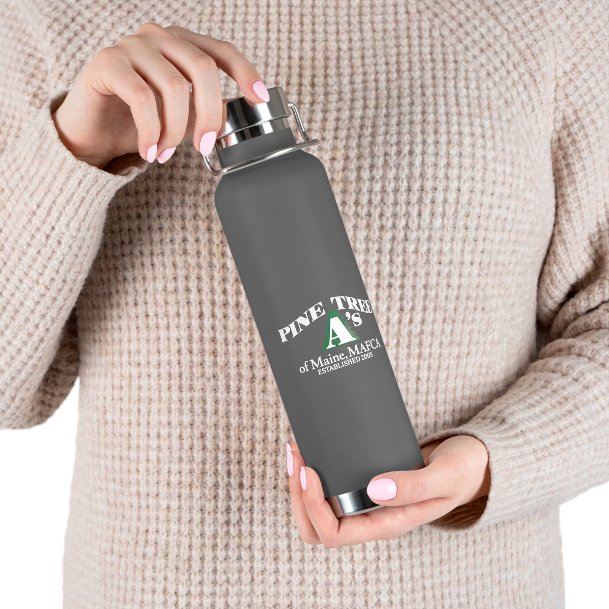 Pine Tree A's of Maine, MAFCA 22oz Copper Vacuum Insulated Water Bottle