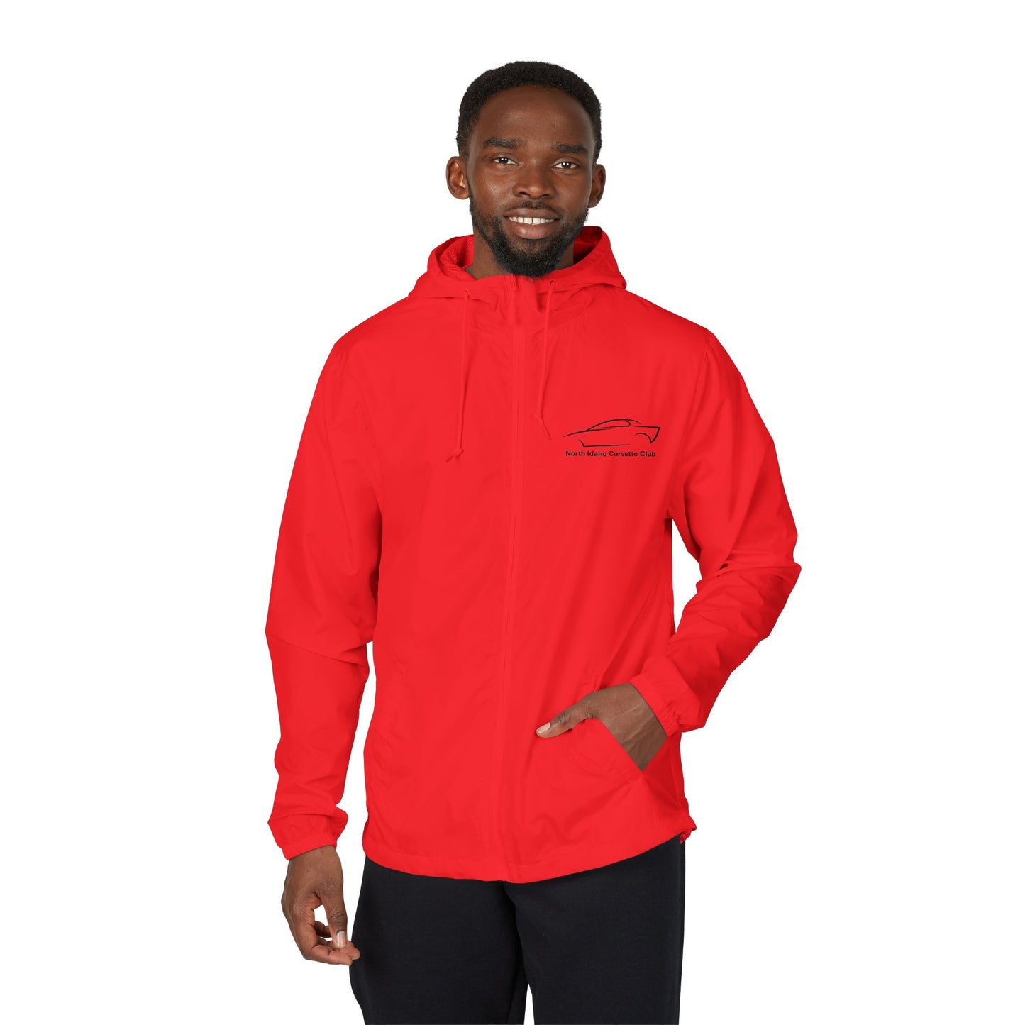 North Idaho Corvette Club Jacket — Unisex Full-Zip Windbreaker Jacket