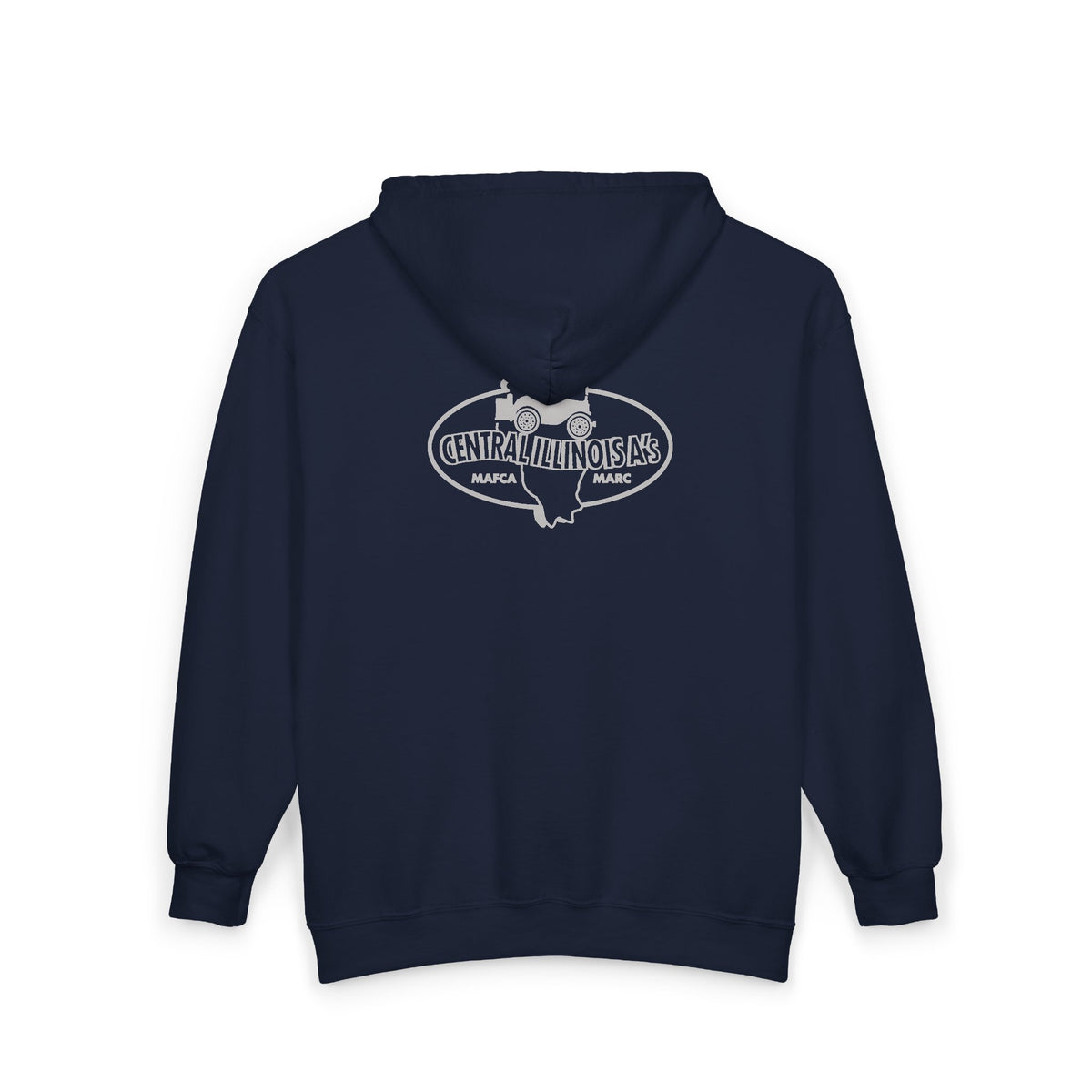 Central Illinois A's Hoodie — Printed Front and Back Logos