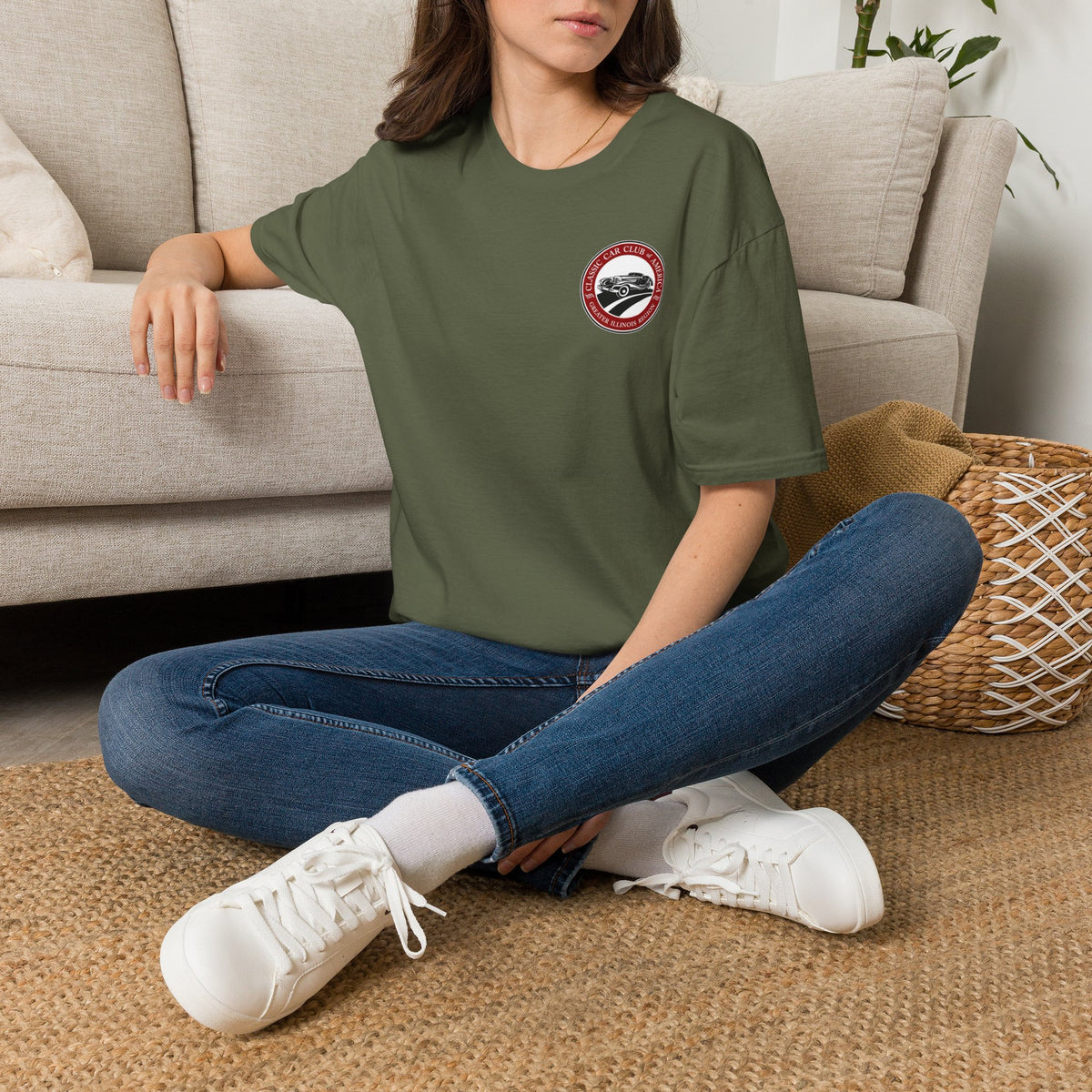 Classic Car Club of America Greater Illinois Region — Unisex Softstyle T-Shirt Front and Back Logos