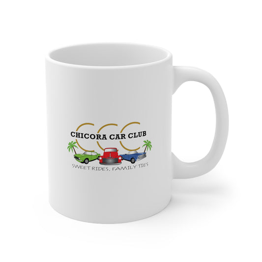 Chicora Car Club Coffee Mugs, 11oz, 15oz, Perfect Gift for Car Enthusiasts, Family Gatherings, Coffee Lovers, Birthday, Father's Day