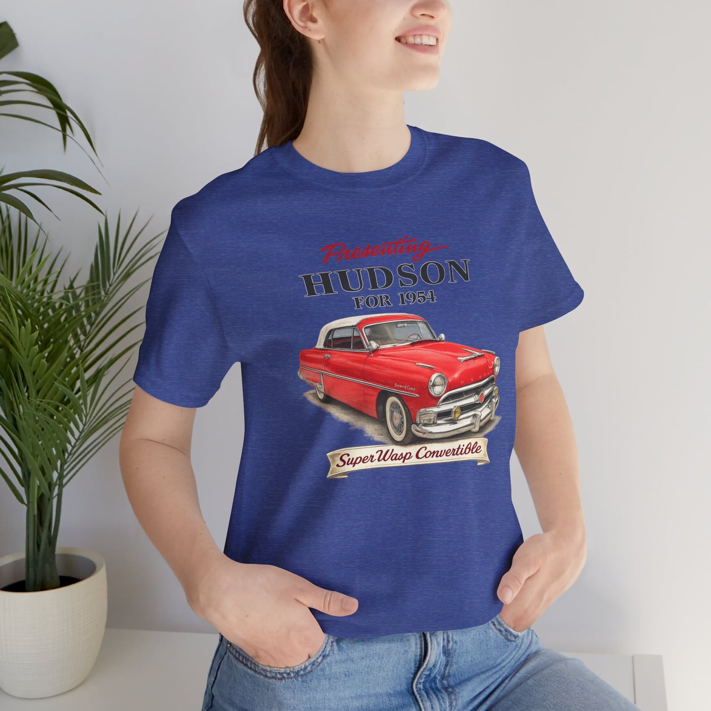 1954 Hudson Super Wasp Convertible Tee — Unisex Jersey Short Sleeve Tee (SFK)