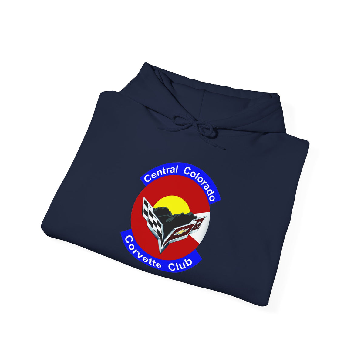 Central Colorado Corvette Club Screen Printed Hoodie Pullover