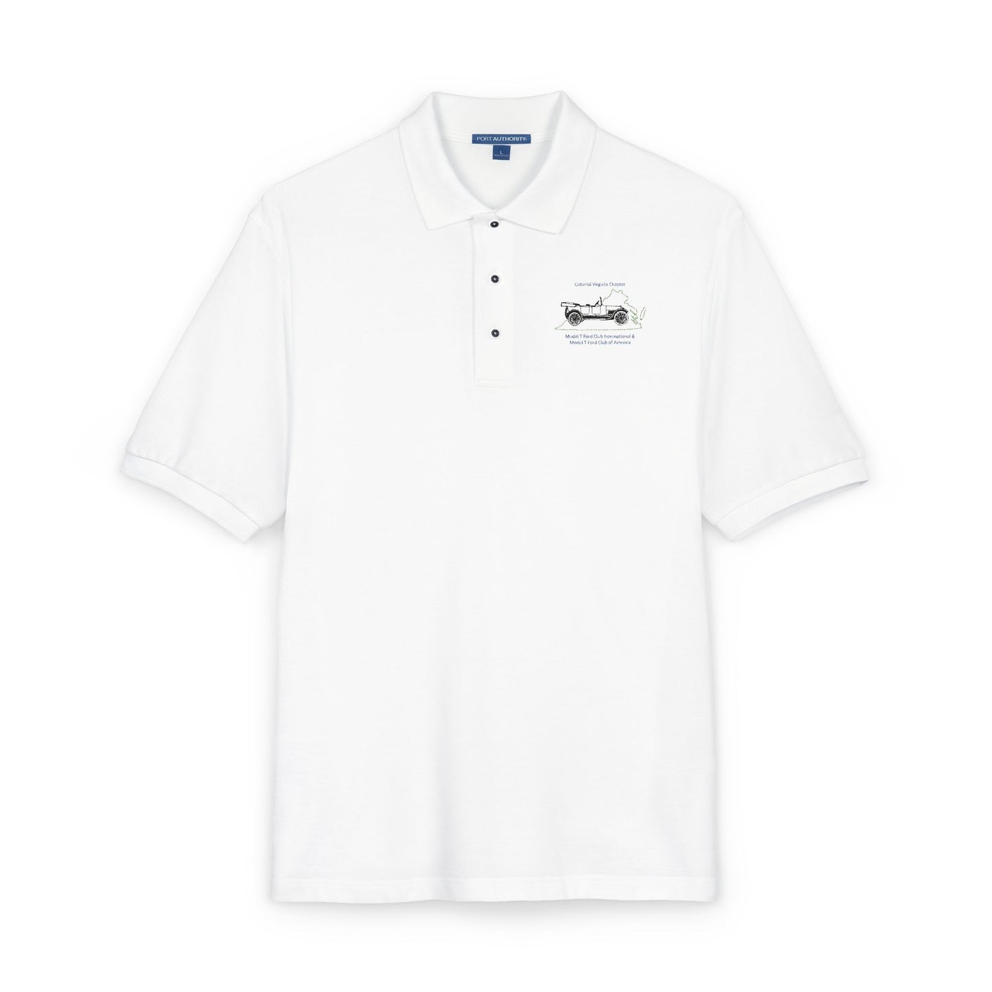 Colonial Virginia Chapter Embroidered 'Voyage' Nautical Polo Shirt — Classic Travel-Inspired Men's & Women's Collared Tee