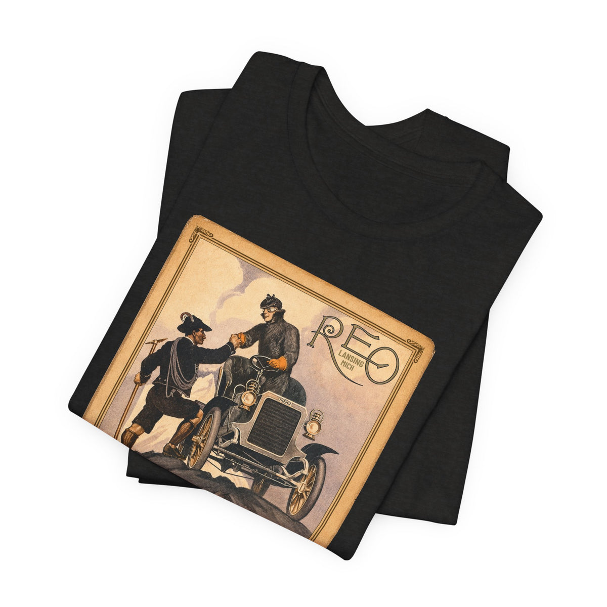 REO Lansing Michigan Mountain Climbers T-Shirt - Unisex Soft Short Sleeve Tee