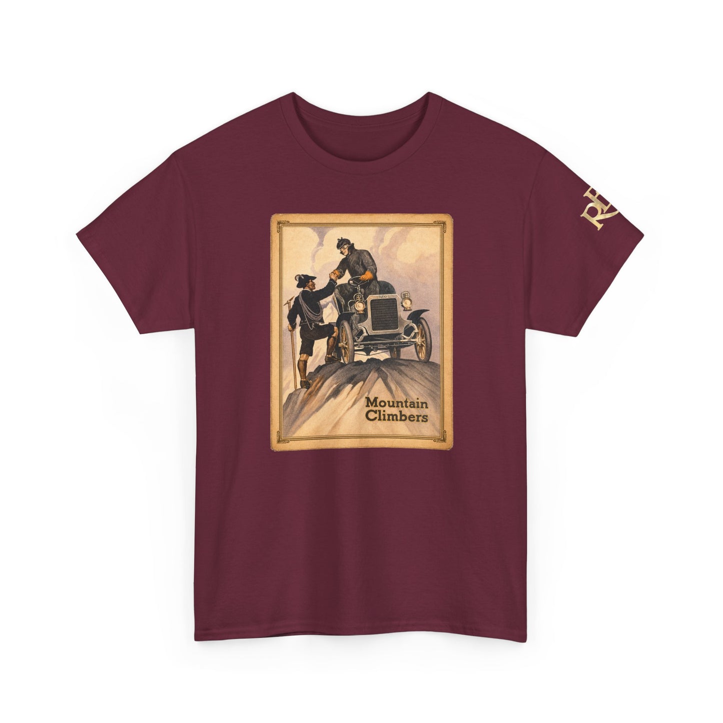 REO Mountain Climbers Vintage Tee — Unisex Heavy Cotton Tee