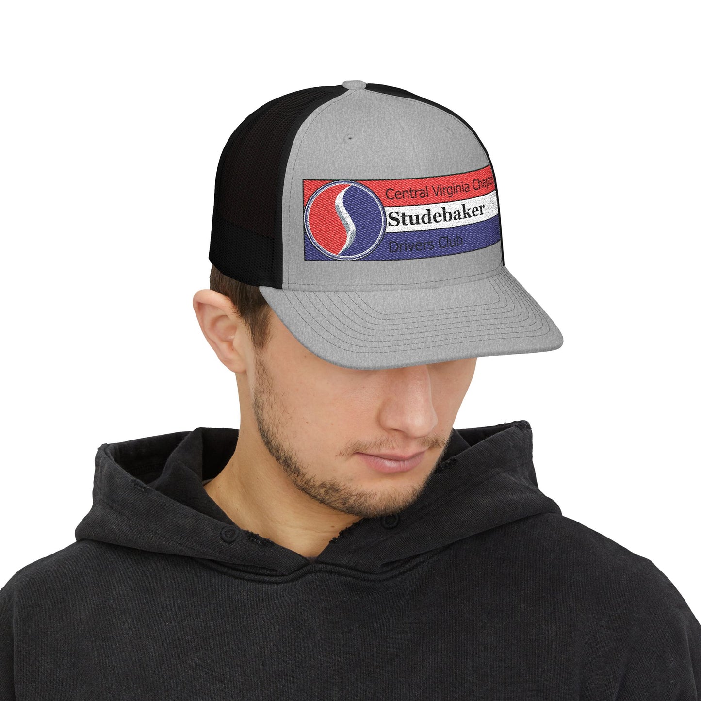 Central Virginia Chapter Studebaker Drivers Club Embroidered Snapback Trucker Cap - Richardson 112 Trucker Hat