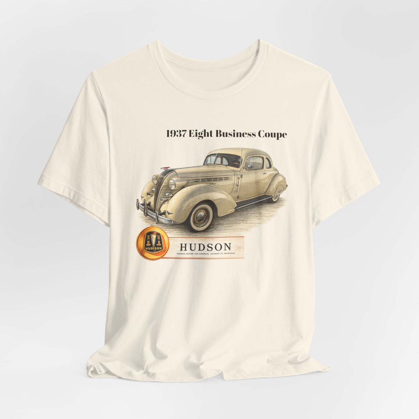 1937 Hudson Eight Business Coupe Vintage Car T-Shirt (JG)