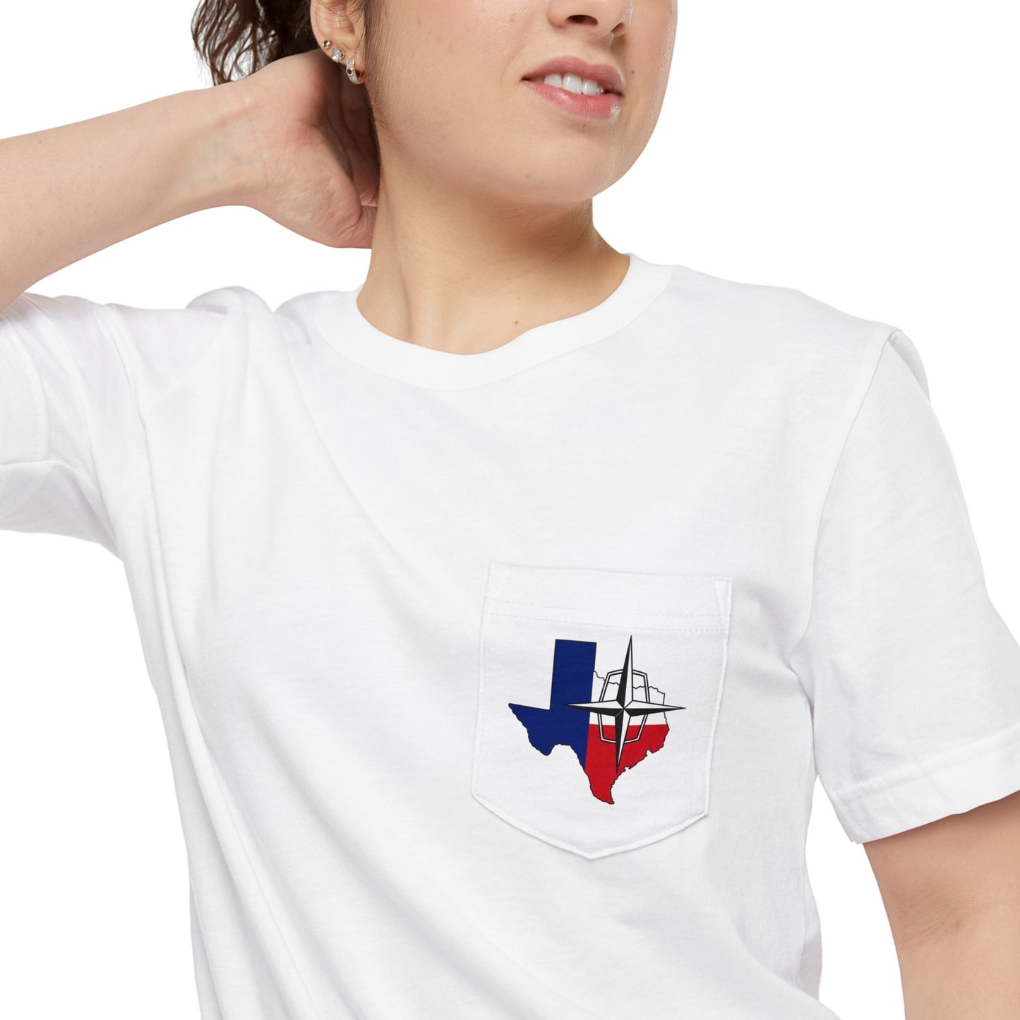 Lincoln & Continental Owners Club - Texas Gulf Coast Region Pocket T-Shirt - Front & Back Logos