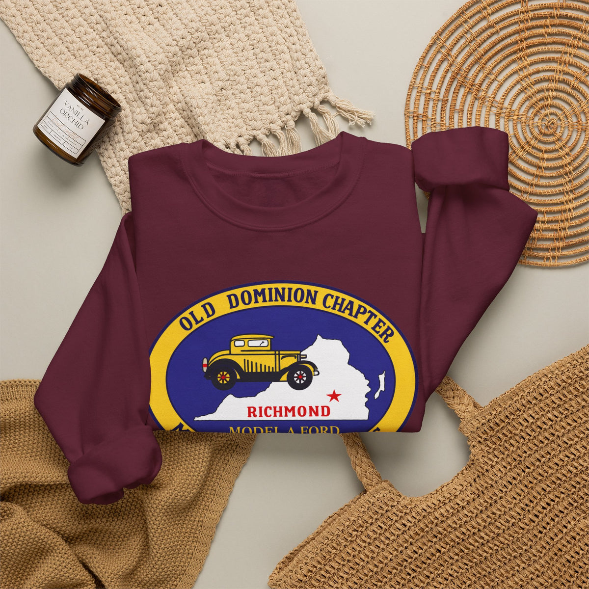Old Dominion Model A Ford Club Crewneck Sweatshirt – Unisex Heavy Blend™ Crewneck Sweatshirt