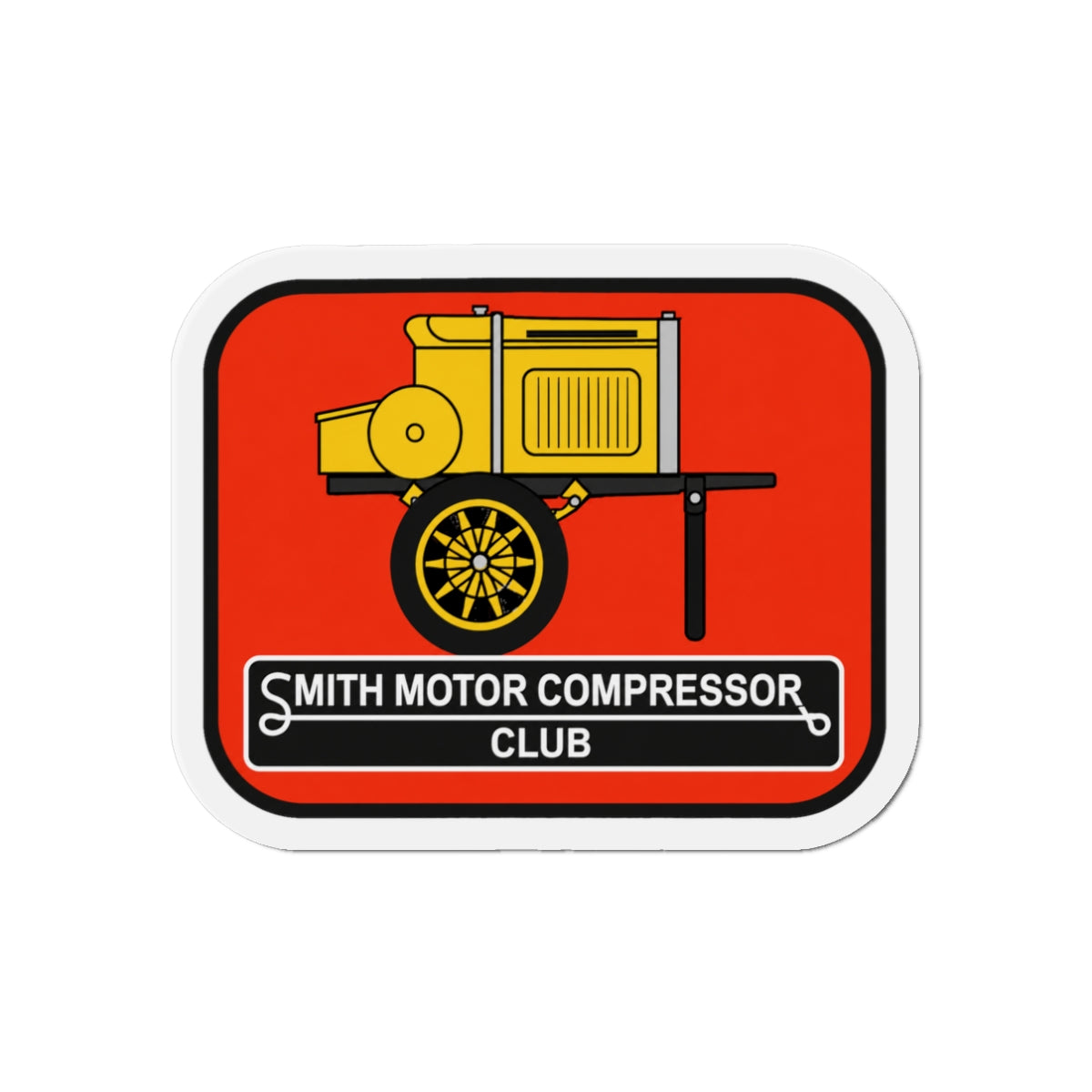 Smith Motor Compressor Club Small Die-Cut Magnets