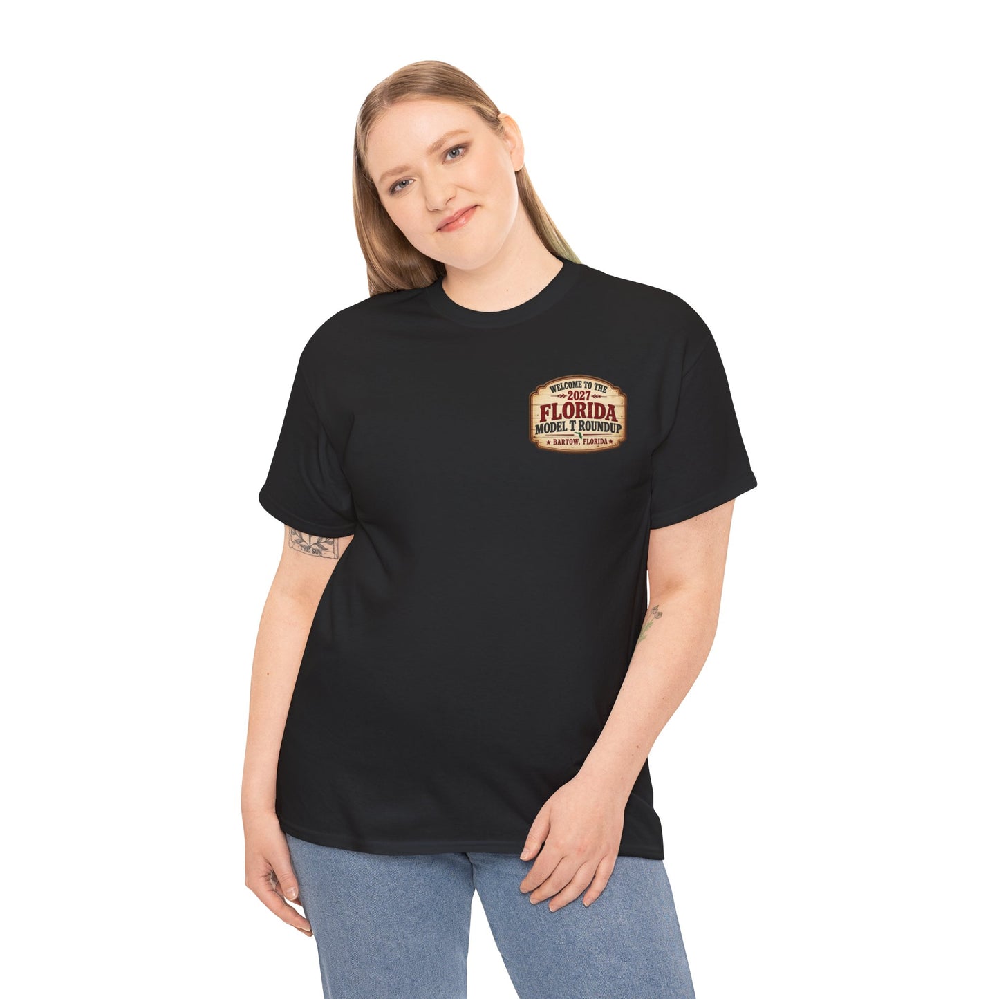 Florida Model T Roundup 2027 T-Shirt - Unisex Heavy Cotton Tee
