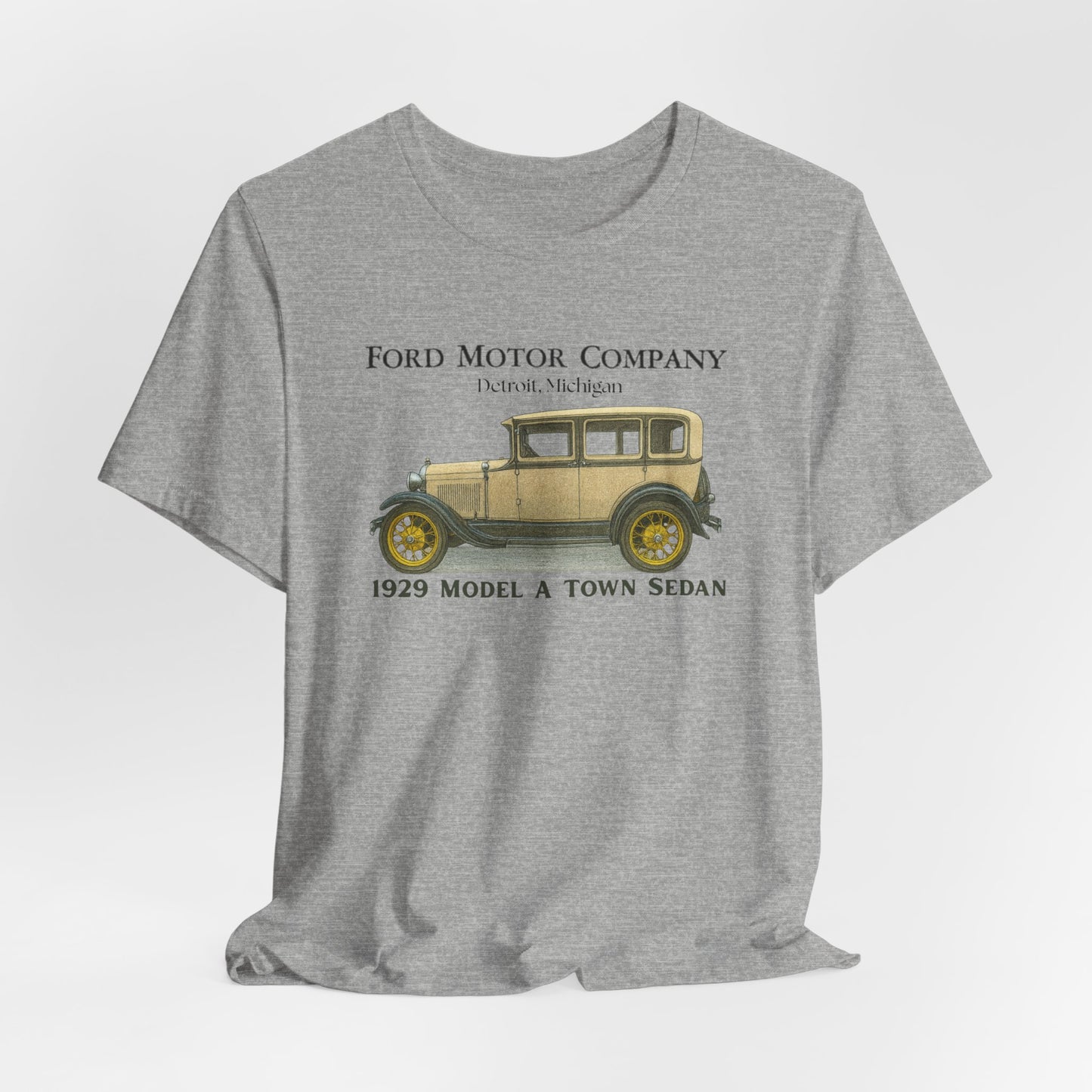 1929 Ford Model A Town Sedan T-Shirt – Classic Car Tee
