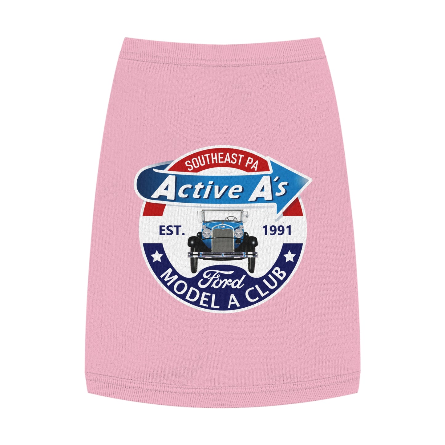 Active A's Ford Model A Club Logo Dog Shirt