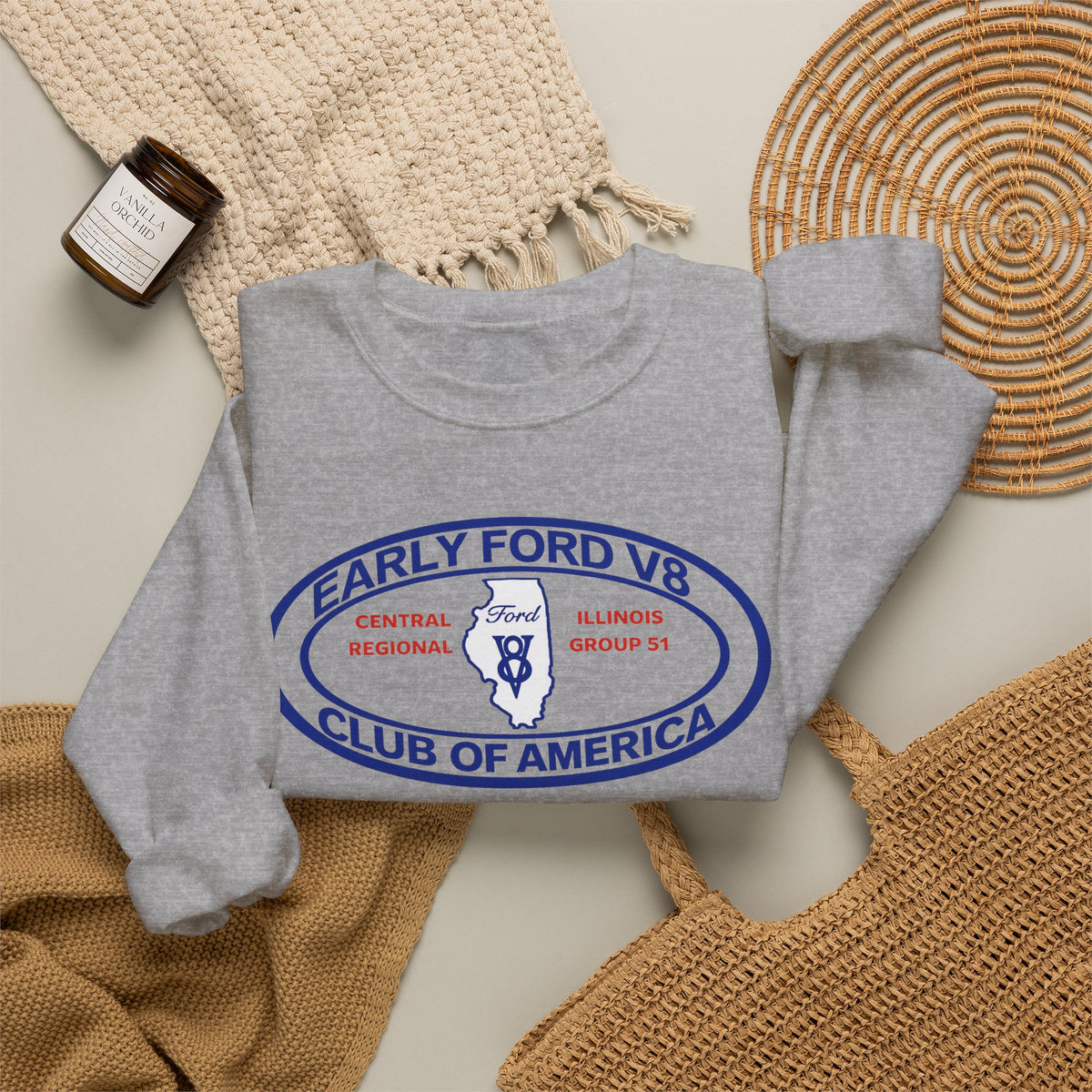 Central Illinois Early Ford V8 Unisex Heavy Blend™ Crewneck Sweatshirt