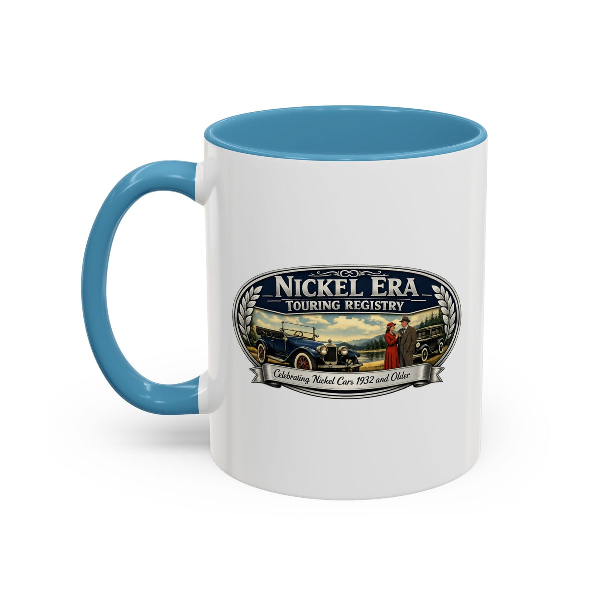 Nickel Era Touring Registry Coffee Mug — Vintage Classic Car Enthusiast Gift