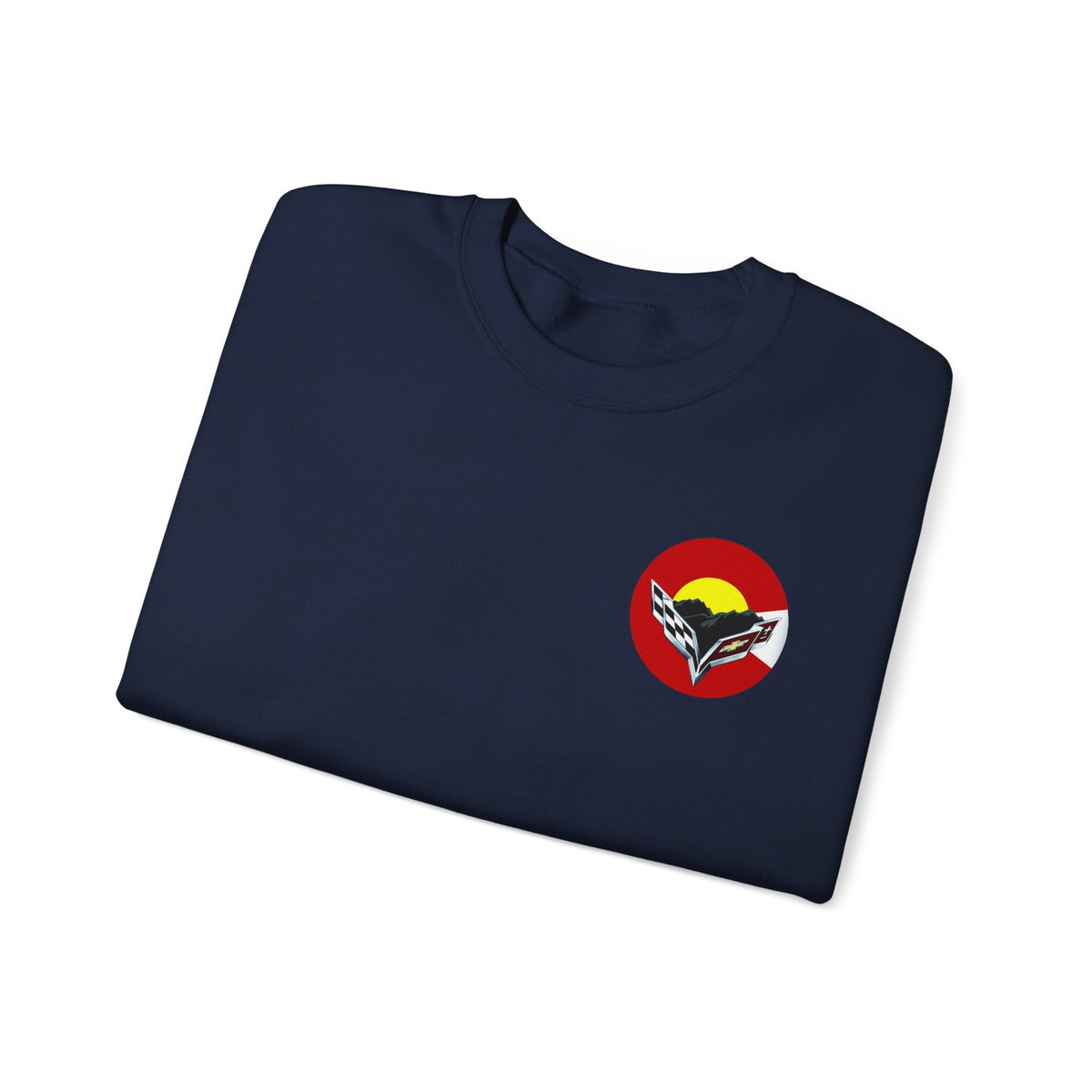 Central Colorado Corvette Club Screen Printed Sweatshirt – Unisex Heavy Blend™ Crewneck Sweatshirt