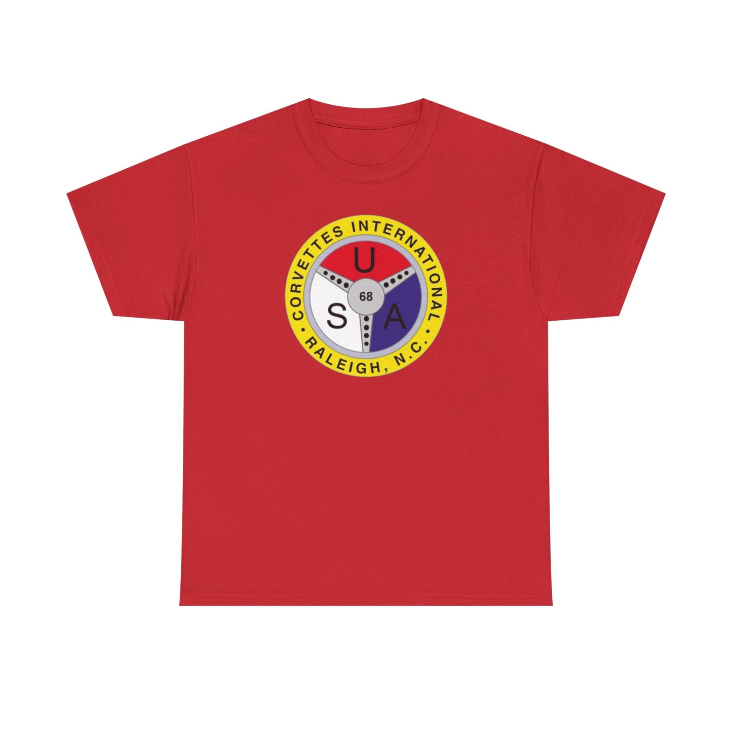 Corvettes International Raleigh NC Logo T-Shirt - Unisex Heavy Cotton Tee