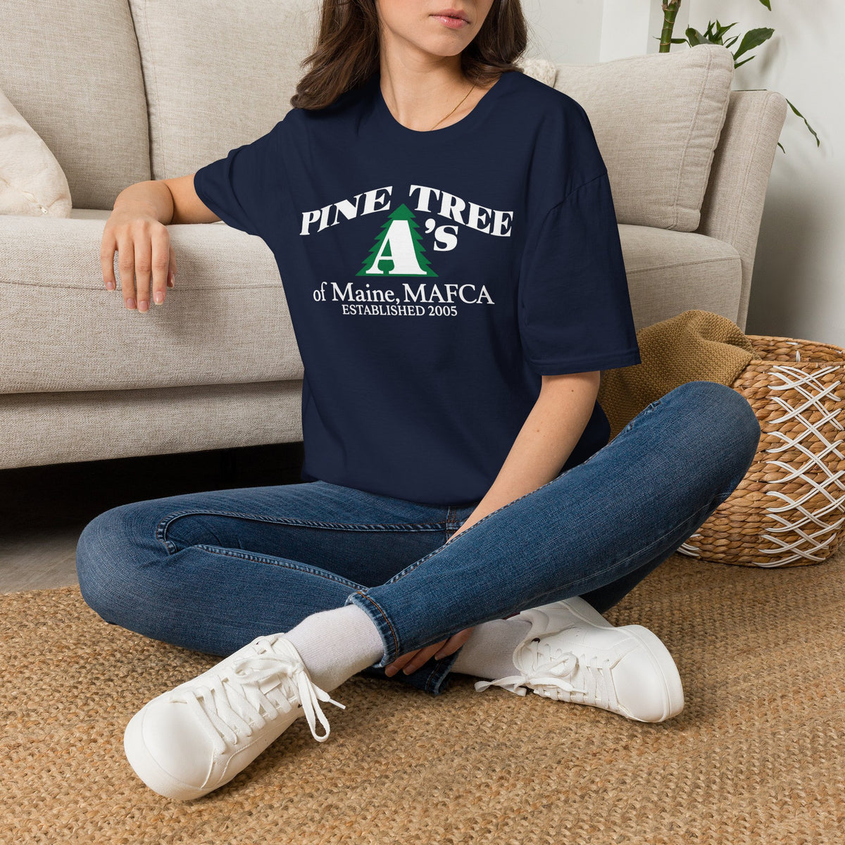 Pine Tree A's of Maine, MAFCA T-Shirt — Unisex Softstyle T-Shirt