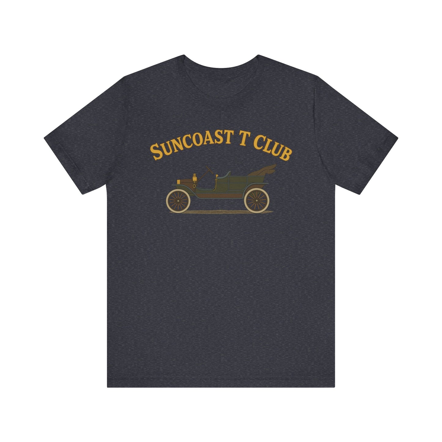 Suncoast T Club - Graphic Tee, Retro T-Shirt for Car Lovers, Classic Style Tee for Every Occasion