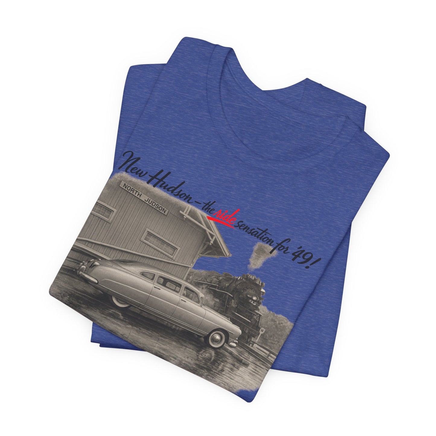 1949 Hudson Commodore Six Vintage Car T‑Shirt — Classic Retro Automotive Tee (Rick C)