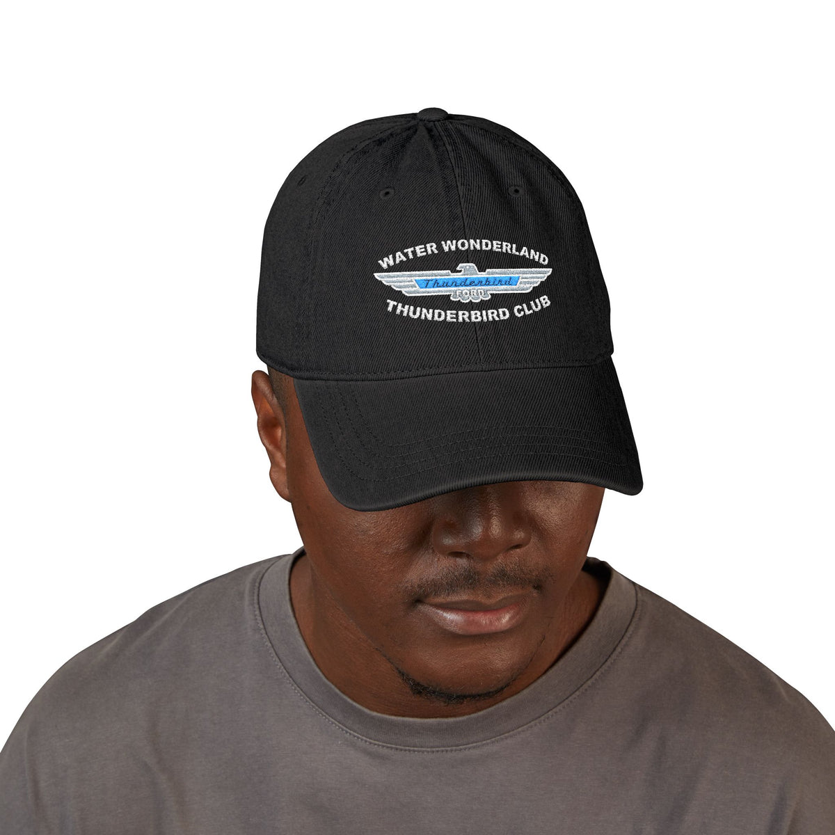 Water Wonderland Thunderbird Club Embroidered Denim Hat